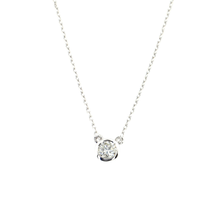 Elegantní solitérní náhrdelník s briliantem