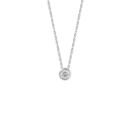 Elegantní solitérní náhrdelník s briliantem