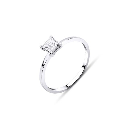 Luxusní zásnubní prsten s princess diamantem 0,50ct