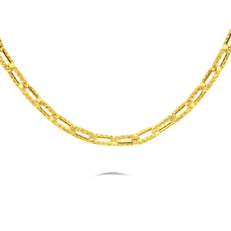 Luxusní zdobený zlatý náhrdelník Clip